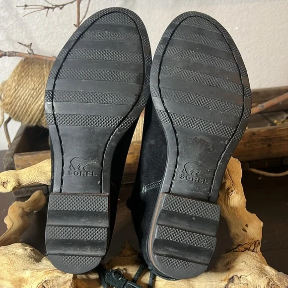 Sorel Farah short, black, suede ankle boot size 9 - Picture 6 of 10